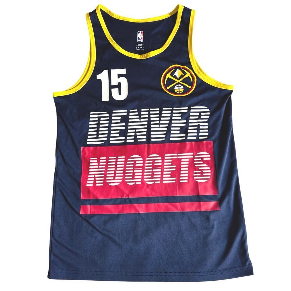 Denver Nuggets NIKOLA JOKIC Basketball Jersey #15 Mens S Navy NBA *EUC